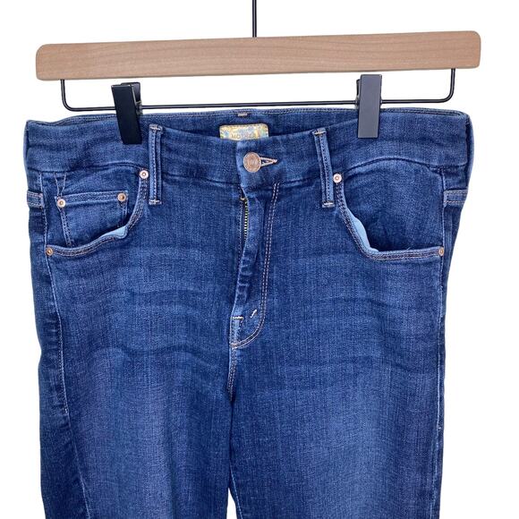 MOTHER The Looker Ankle Wash Denim Jean: Girl Crush Size 28 - Picture 7 of 11